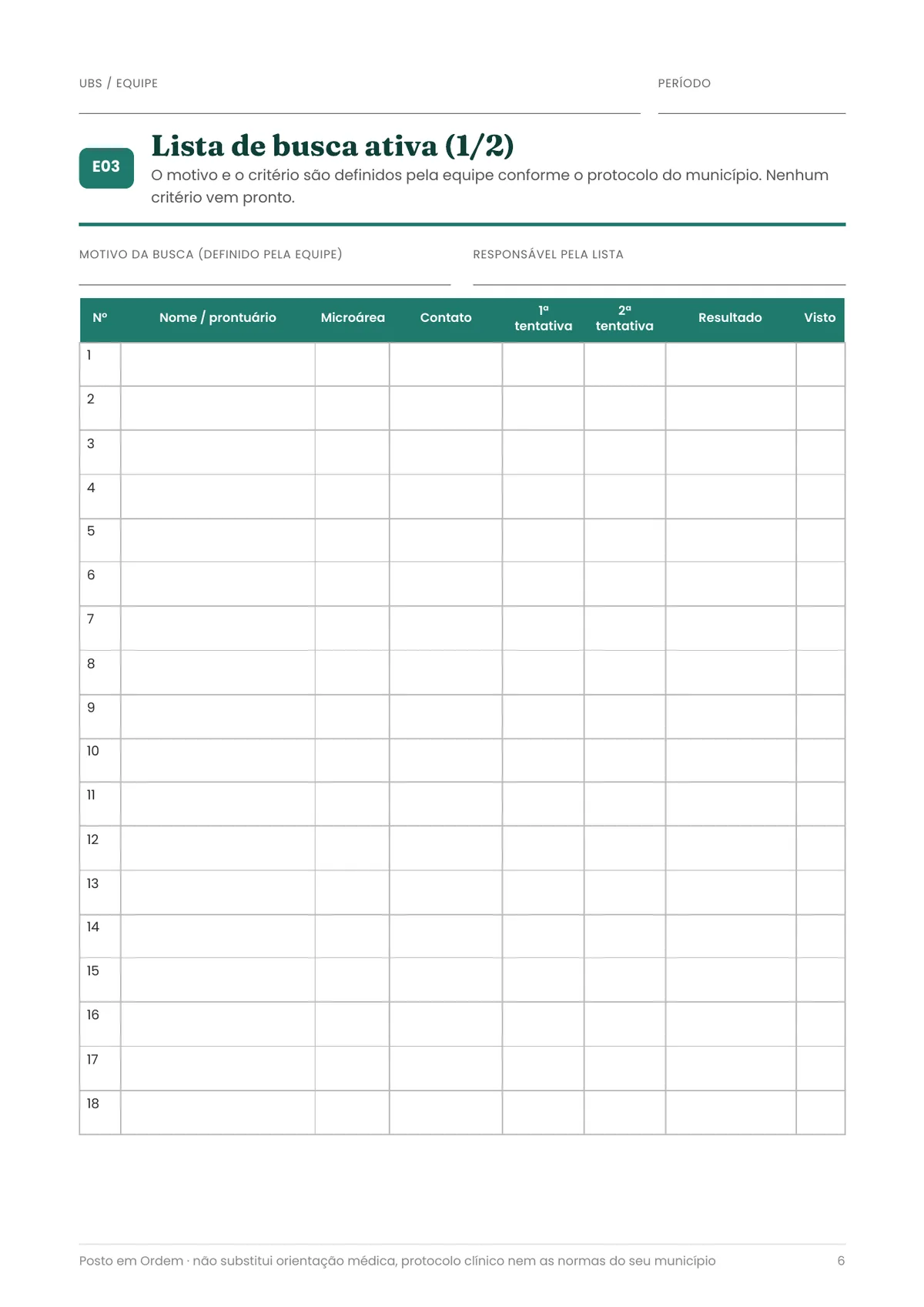 Página real do PDF Posto em Ordem: lista de busca ativa