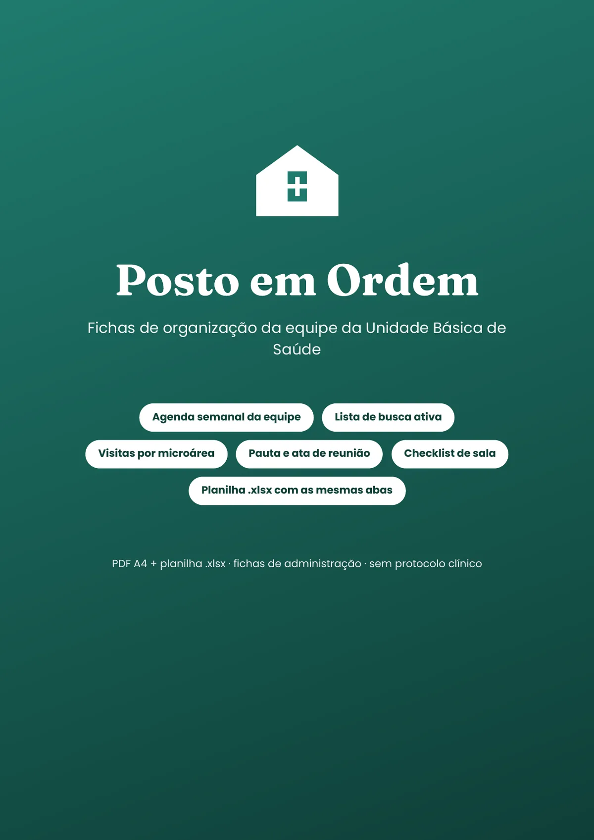 Página real do PDF Posto em Ordem: capa